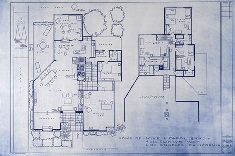 Brady Bunch Floor Plan - I often used to have dreams I lived in this house. | House blueprints ...