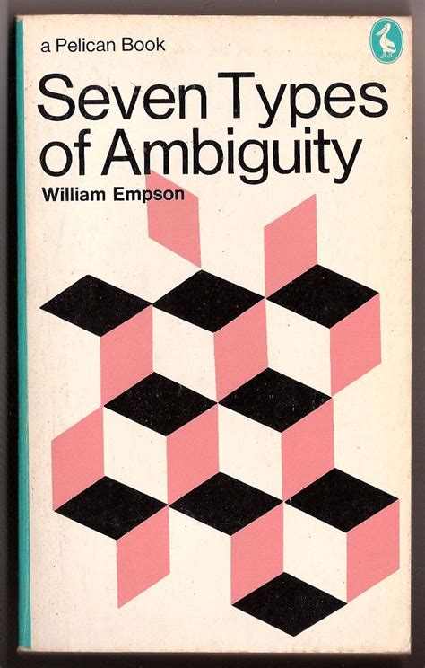 A Book Sorter's Discoveries — Seven Types of Ambiguity by William Empson with a... | Book cover ...