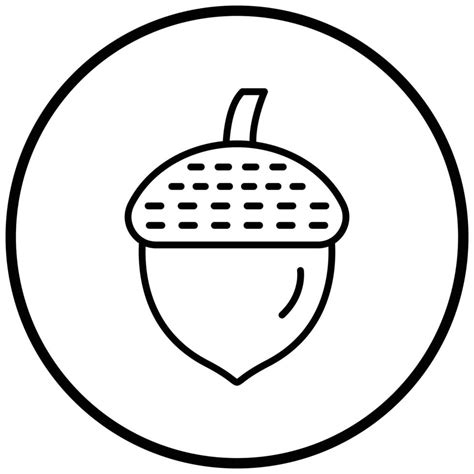 Acorn Icon Style 7877229 Vector Art at Vecteezy