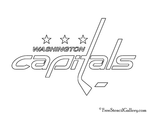 NHL - Washington Capitals Logo Stencil | Free Stencil Gallery