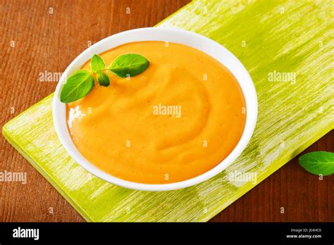 Bowl of spicy dipping sauce Stock Photo - Alamy