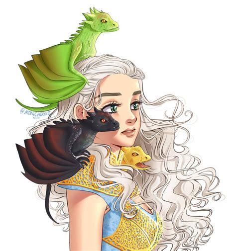 Daenerys by Monicherrie on DeviantArt | Game of thrones art, Mother of dragons, Daenerys ...