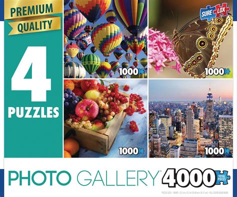 Sure-Lox 4-in-1 Multi-Pack Photo Puzzles | Walmart Canada