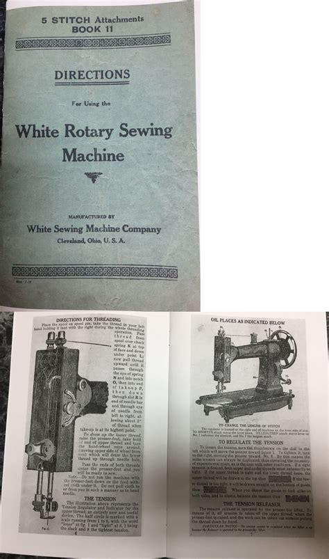 Sewing Manuals and Instruction 41246: White Rotary Treadle Sewing Machine Instr… | Sewing ...