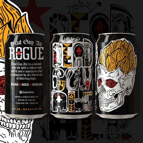 Dead Guy Ale - Rogue Beer Label on Behance