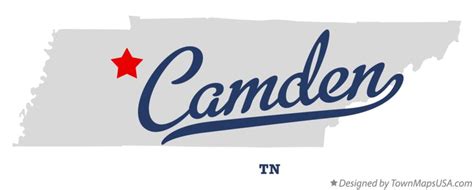 Map of Camden, TN, Tennessee