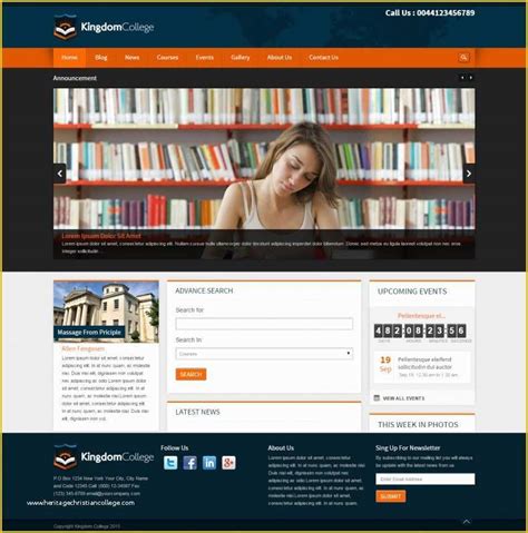 Free College Website Templates Of 15 College Wordpress Website Templates & themes ...