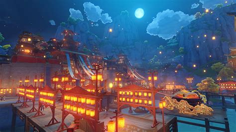 Liyue Harbor and Wangshu Inn backgrounds from the new event :) : r/Genshin_Impact, genshin ...