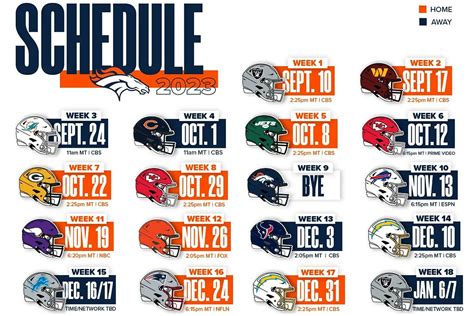 Denver broncos schedule for 2023 nfl season | MARCA English