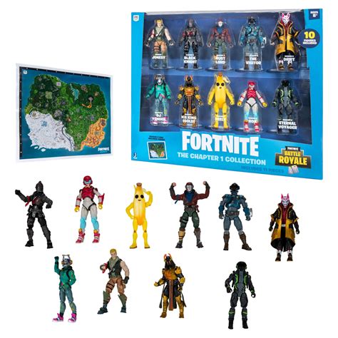 Fortnite Chapter 1 Collection: 10 Figure Set with Drift & Peely ...