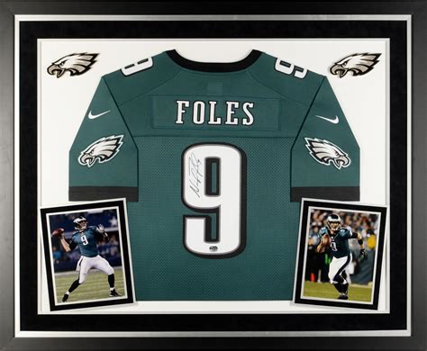 Nick Foles Philadelphia Eagles Deluxe Framed Autographed Nike Limited ...