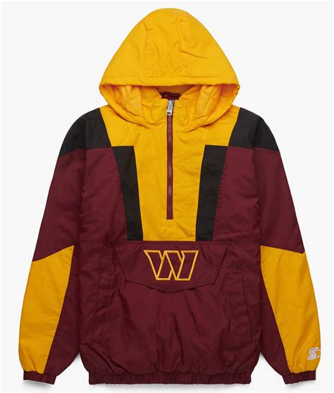 Yellow/Burgundy Starter Washington Commanders Hooded Jacket - Jackets ...