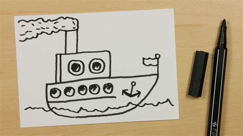 Steam Boat Drawing at GetDrawings | Free download