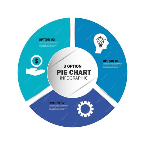 Premium Vector | Flat circular diagram infographic with 3 steps