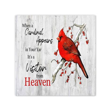 Personalized Wall Art In Loving Memory Cardinal Memorial Quotes ...