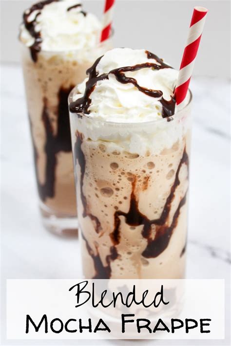 Blended Mocha Frappe | Recipe | Mocha frappe, Mocha frappe recipe, Frappe recipe