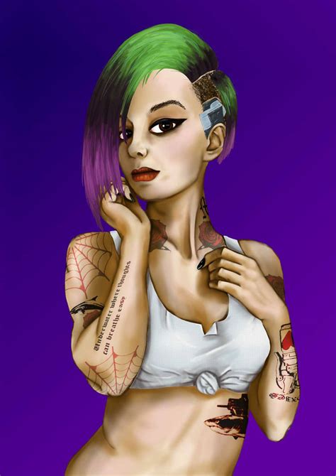 Judy Cyberpunk 2077 by fuzzyizmit on DeviantArt