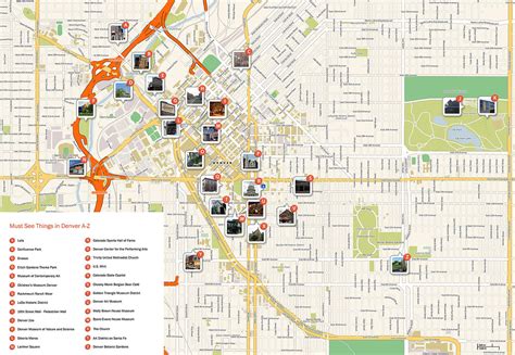 Denver Printable Map