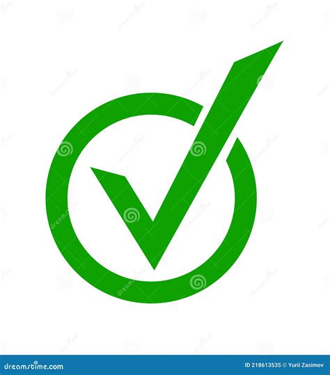 Green Check Mark Icon In A Circle. Tick Symbol In Green Color, Vector Illustration ...