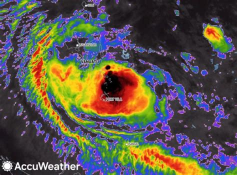 Tropical Cyclone Lola bears down on Vanuatu in Pacific Ocean