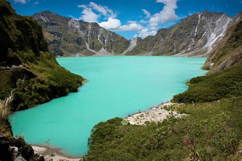 Lake Pinatubo, Philippines, formed after the 1991 eruption of Mount ...