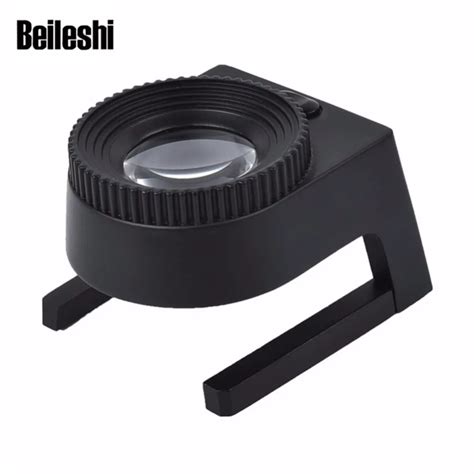 Beileshi 20X Magnifier with Scale Measure Magnifying Optical Glass LED ...