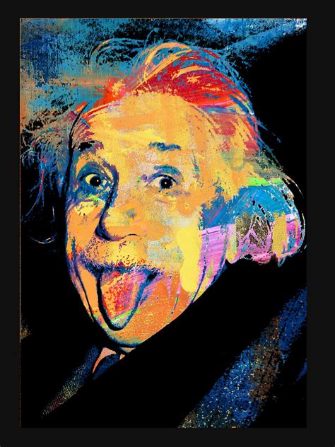 "Albert Einstein Pop Art Style Portrait by artist Stephen Chambers/The ...