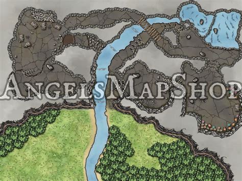 Lost Mine of Phandelver Goblin Arrows, Map, Cragmaw Hideout Battle Map, Town Map, Dnd Maps, Town ...