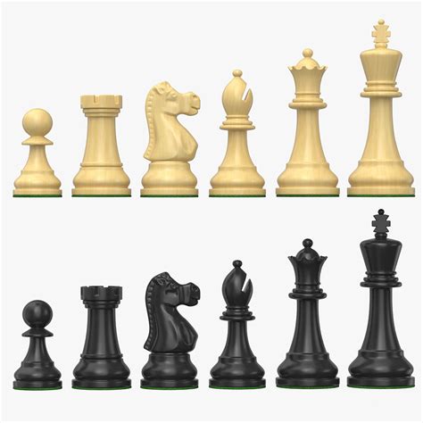 3D model chess pieces set - TurboSquid 1476366