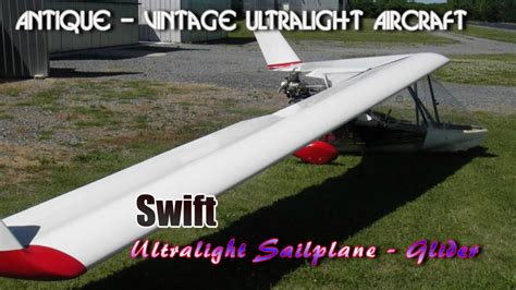 Swift ultralight glider,The Swift foot launched or towable ultralight sailplane. - YouTube