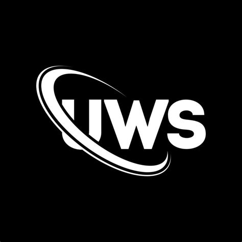 logo uws. uws lettre. création de logo de lettre uws. initiales logo uws liées avec un cercle et ...