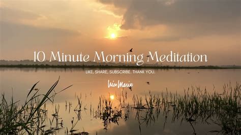 10 Minute Morning Meditation | Great Way to Begin Your Day - YouTube