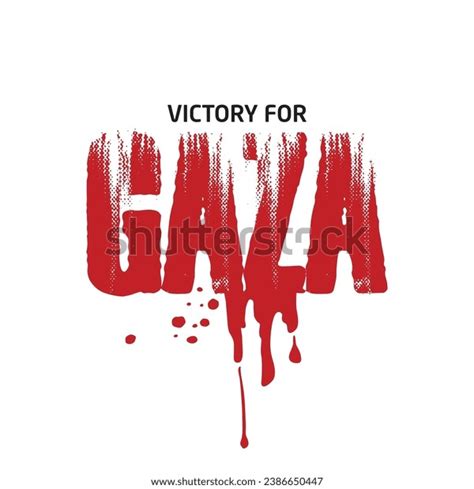 Gaza Victory Gaza Palestine We Stand Stock Vector (Royalty Free ...