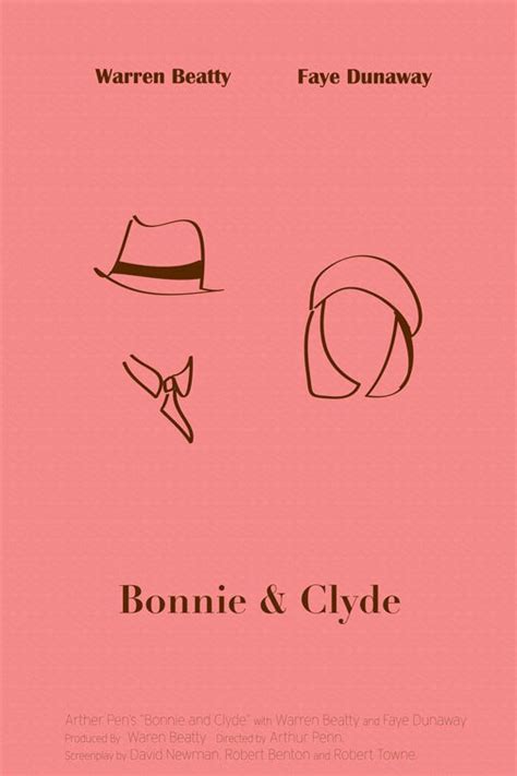 Bonnie and Clyde Movie Poster by Whitney Jenich, via Behance | Bonnie and clyde movie, Movie ...