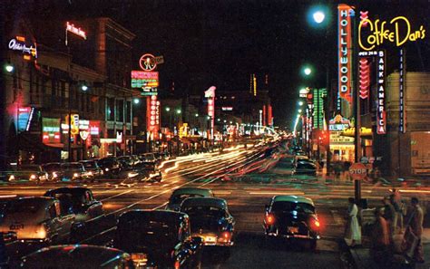 Los Angeles, 1969 | Los angeles at night, Los angeles tourism, California postcard