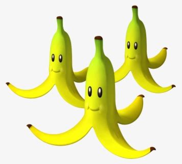 Mario Kart Banana Peel Png 5 » Png Image - Banana Mario Kart Png , Free ...