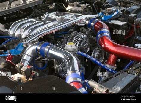 mazda RX8 rotary engine wankel engines car cars tuned up tunning Stock Photo - Alamy