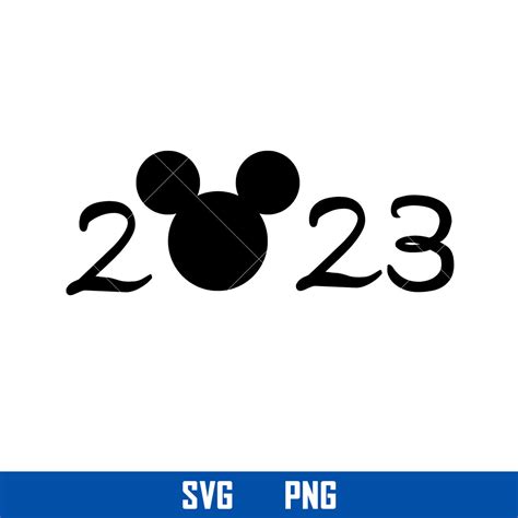 2023 Mickey Head Svg, Mickey Mouse Svg, Disney Svg, Png Digi - Inspire ...