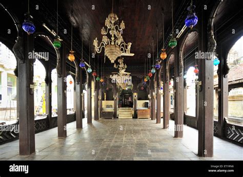 Chandelier in sri ram temple phaltan satara Maharashtra India Asia ...