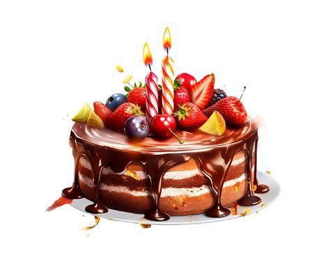 Birthday Cake Png, Happy birthday Cake, birthday Cake Transparent Background AI Generative ...