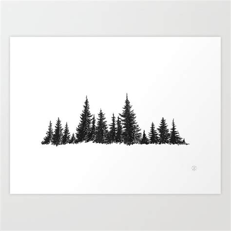 Pine Tree Line Drawing at PaintingValley.com | Explore collection of ...