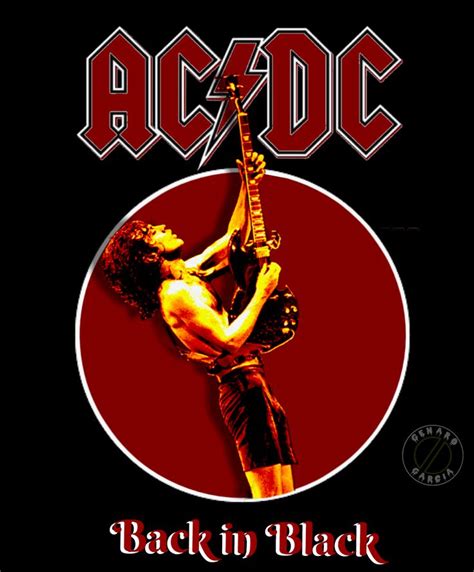 AC/DC - Back in Black | Rock band posters, Band posters, Acdc