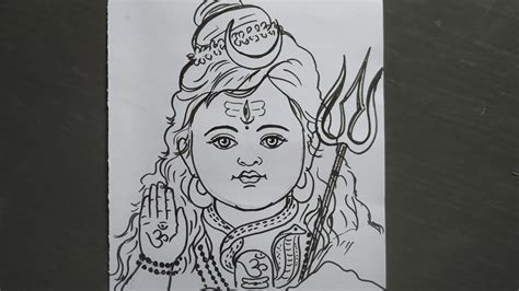 Easy Shiva Drawing For Kids - Finmc Ginnis