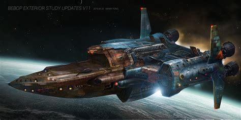 Cowboy Bebop spaceship by Henry Fong : r/ImaginaryStarships