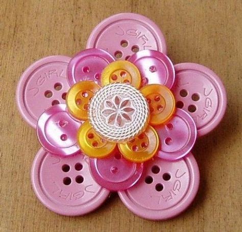 button crafts for adults | Crafting with buttons | Button art, Button ...