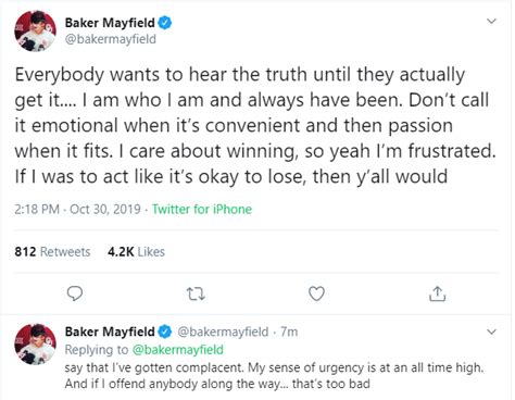 Baker Mayfield explains his passionate walkout of press conference