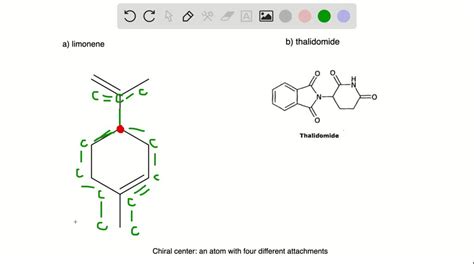 SOLVED:Which atom is the chirality center of (a) limonene and (b) of ...