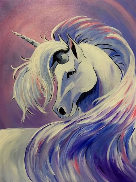 drawing-of-white-unicorn-with-blue-pink-mane-how-to-draw-a-cute-unicorn-pink-blue-purple ...