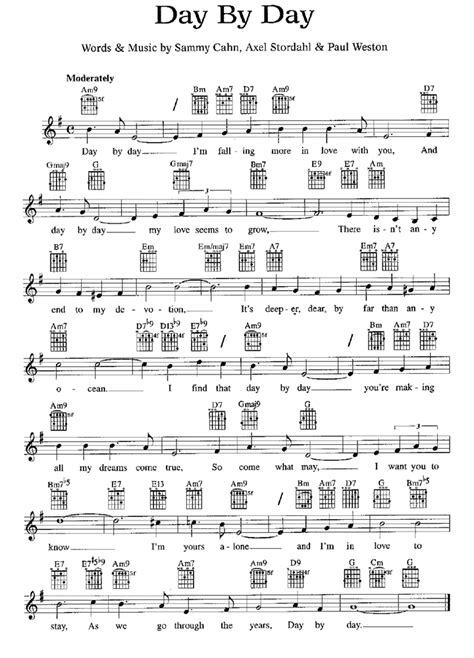 DAY BY DAY Sheet music | Easy Sheet Music