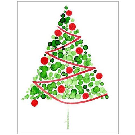 Watercolor Christmas Tree Cards at PaintingValley.com | Explore collection of Watercolor ...